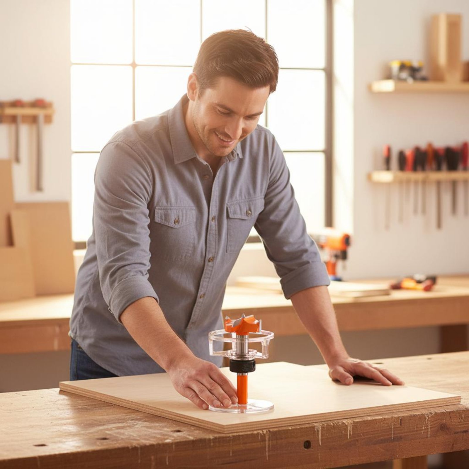 Woodworking Jig - Gabarito de Furação de Copos de