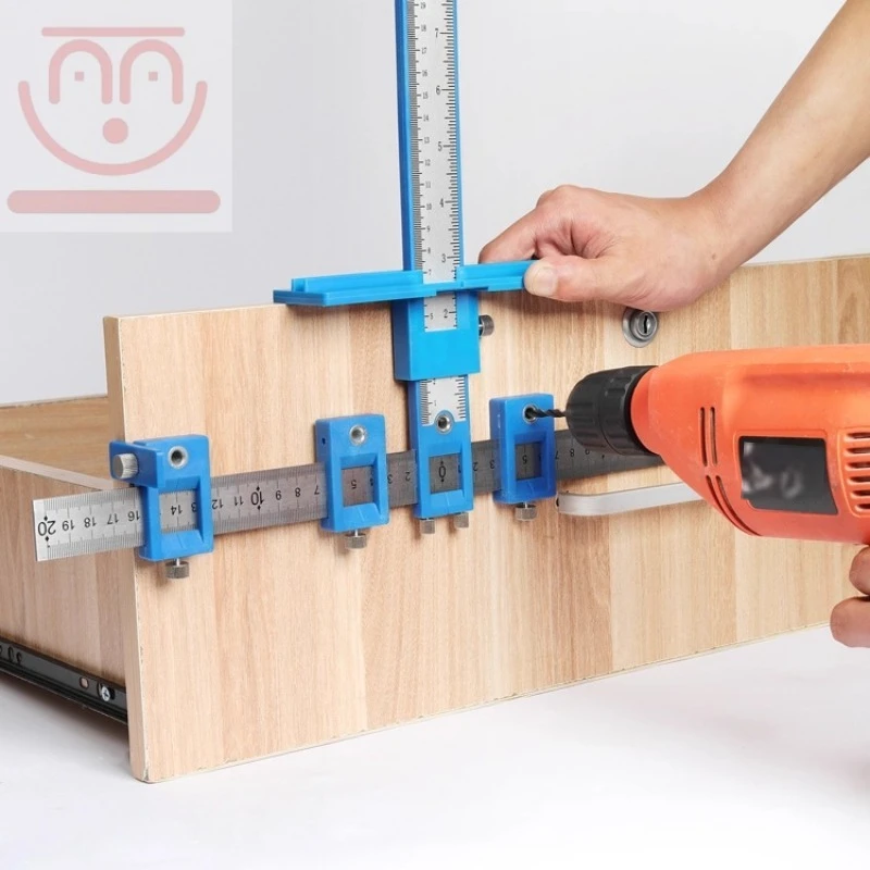 Woodworking Drill - Posicionador de puxadores para marcenaria, ferramenta
