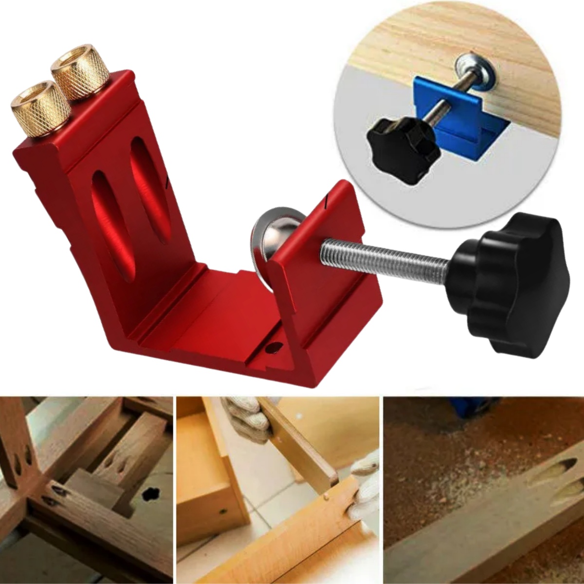 Woodworking Jig - 1 conjunto de gabarito de bolso