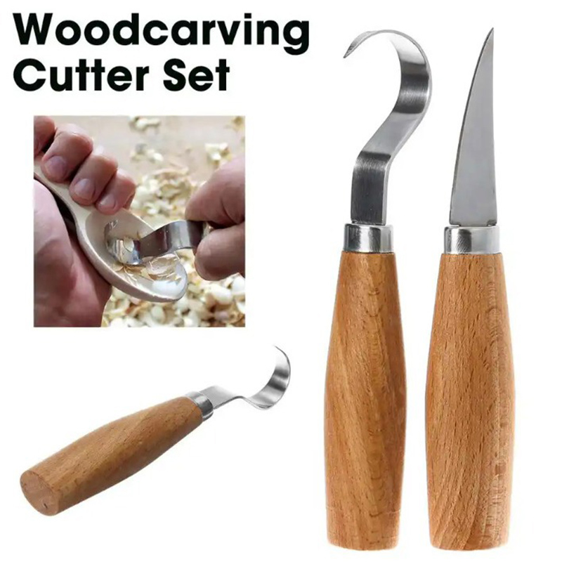 Woodworking Man - Faca de Escultura em Madeira, Cinzel,