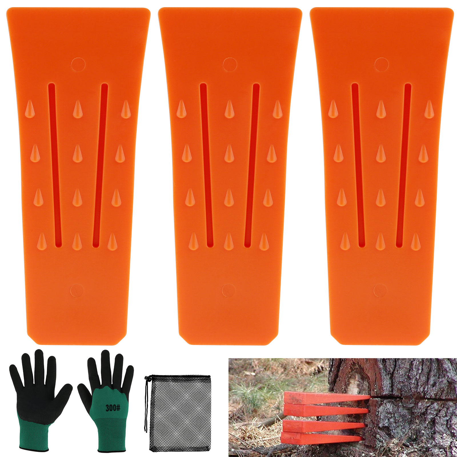 Woodworking Gloves - 3 pçs cunhas de corte de