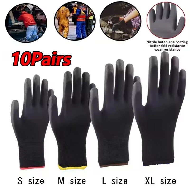 Woodworking Gloves - 10 pares de luvas de segurança