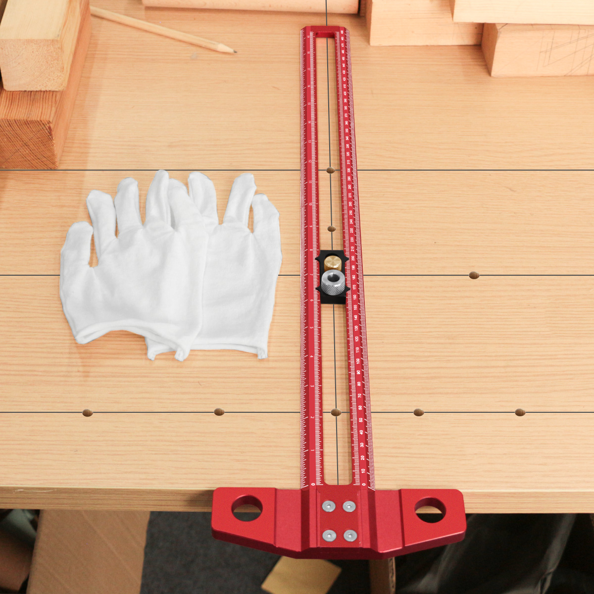 Esquadro T de Alumínio 500mm,  - Woodworking Gloves avaliação e preço