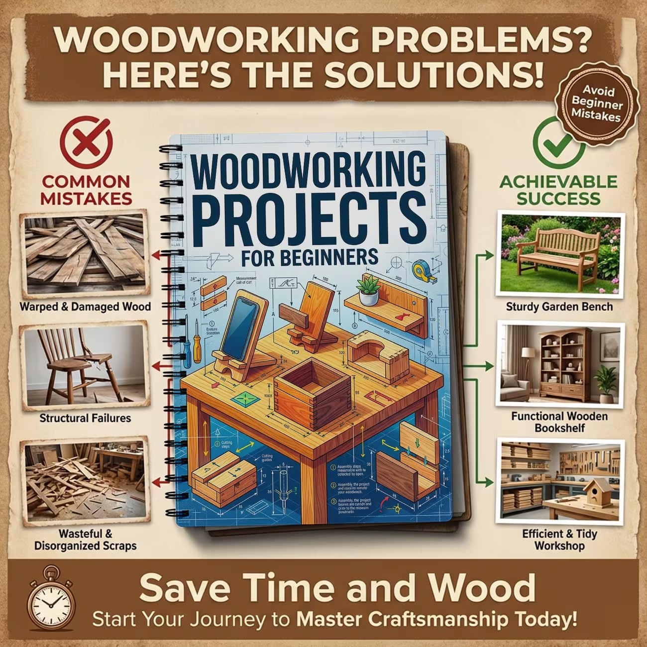 Planos de Marcenaria Fáceis pa - Woodworking Ideas For Adults avaliação e preço