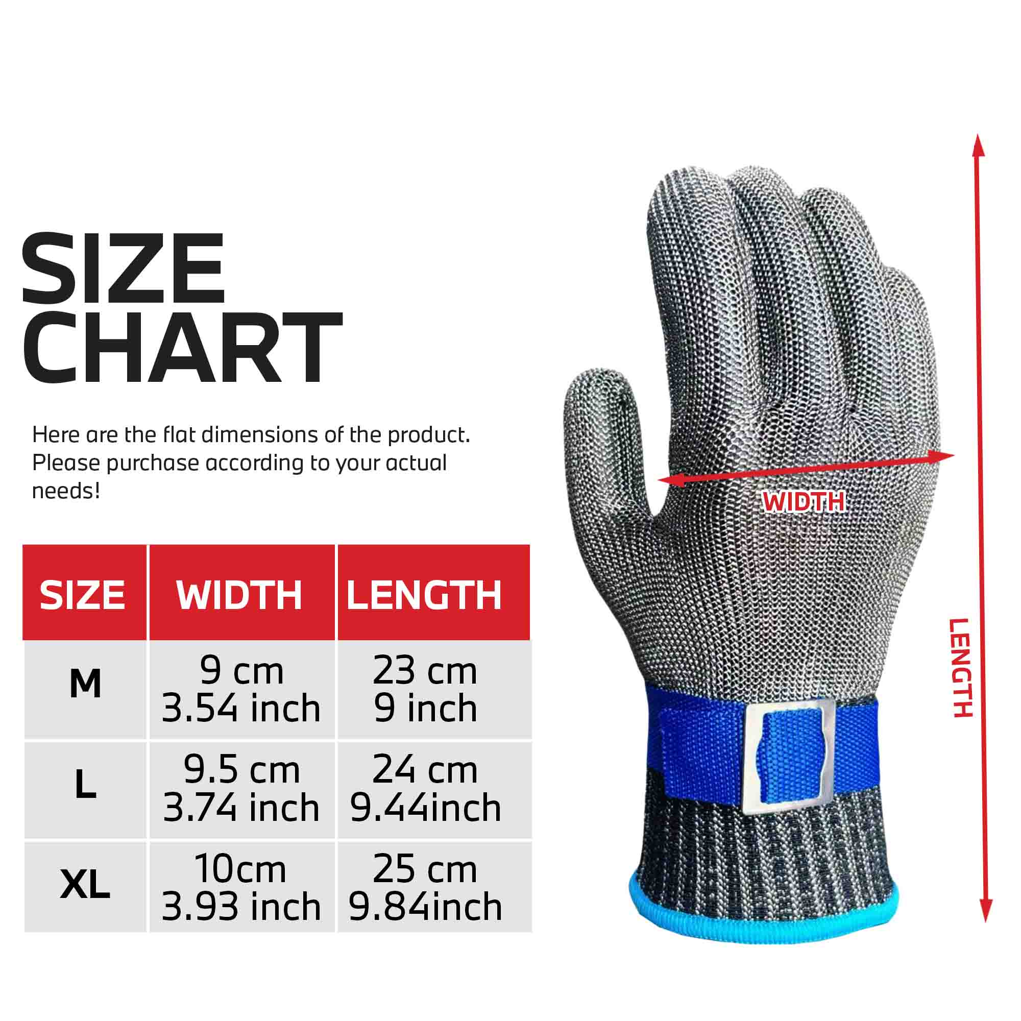 Luva de Segurança em Malha de  - Woodworking Gloves avaliação e preço