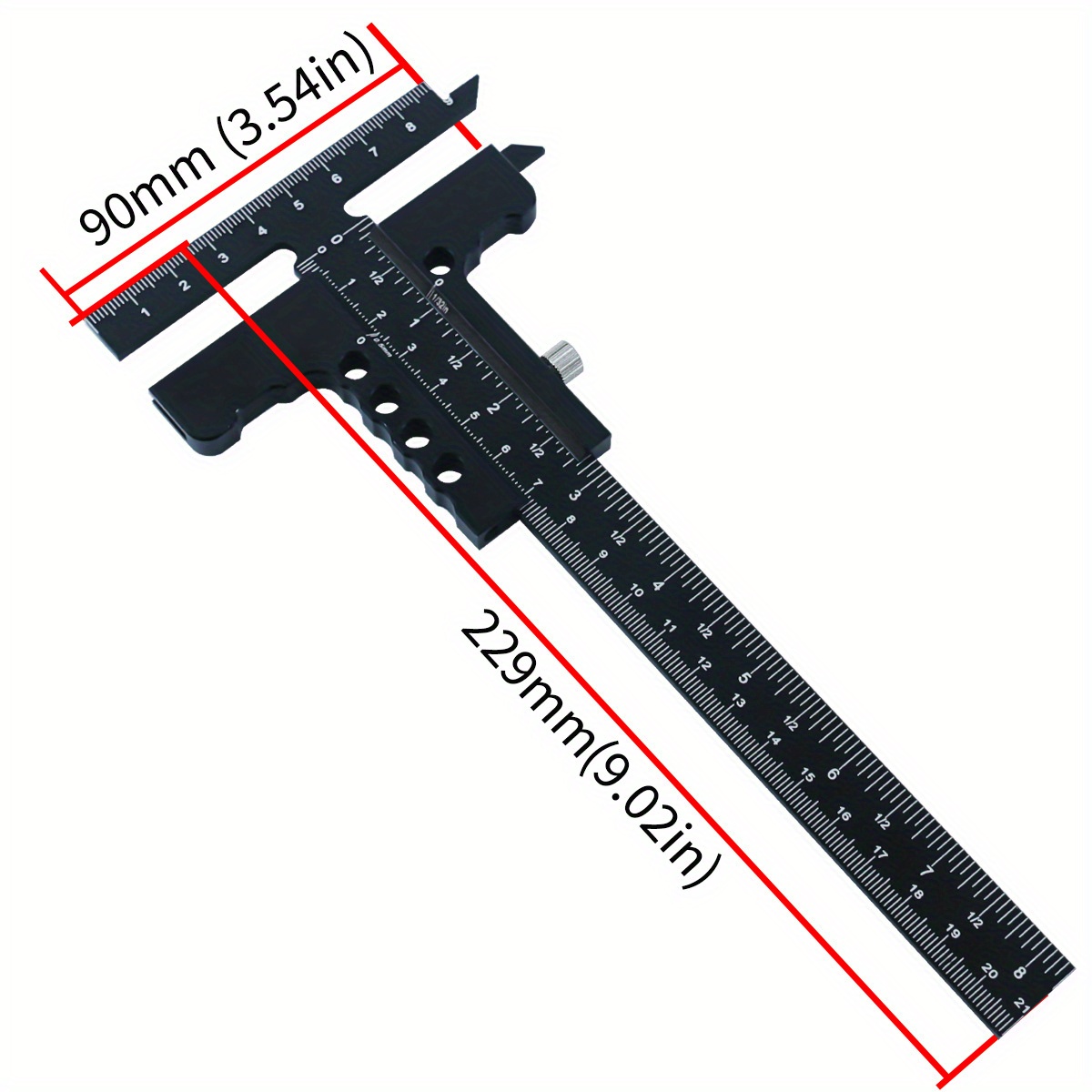 Régua de Marcação em Liga de A - Woodworking Gauge avaliação e preço