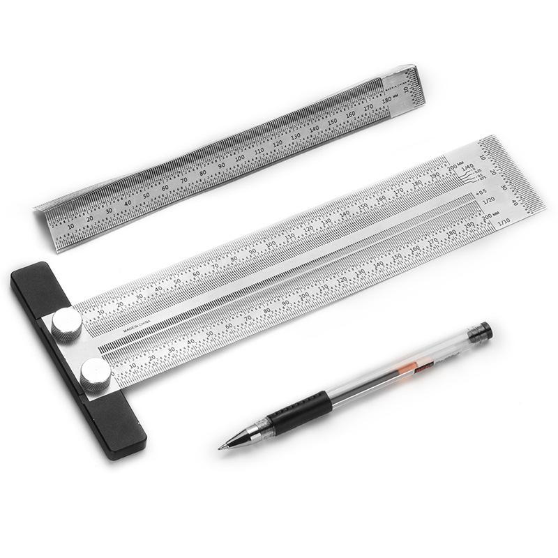 【HG】Régua de Furo Tipo T de Al - Woodworking Gauge avaliação e preço