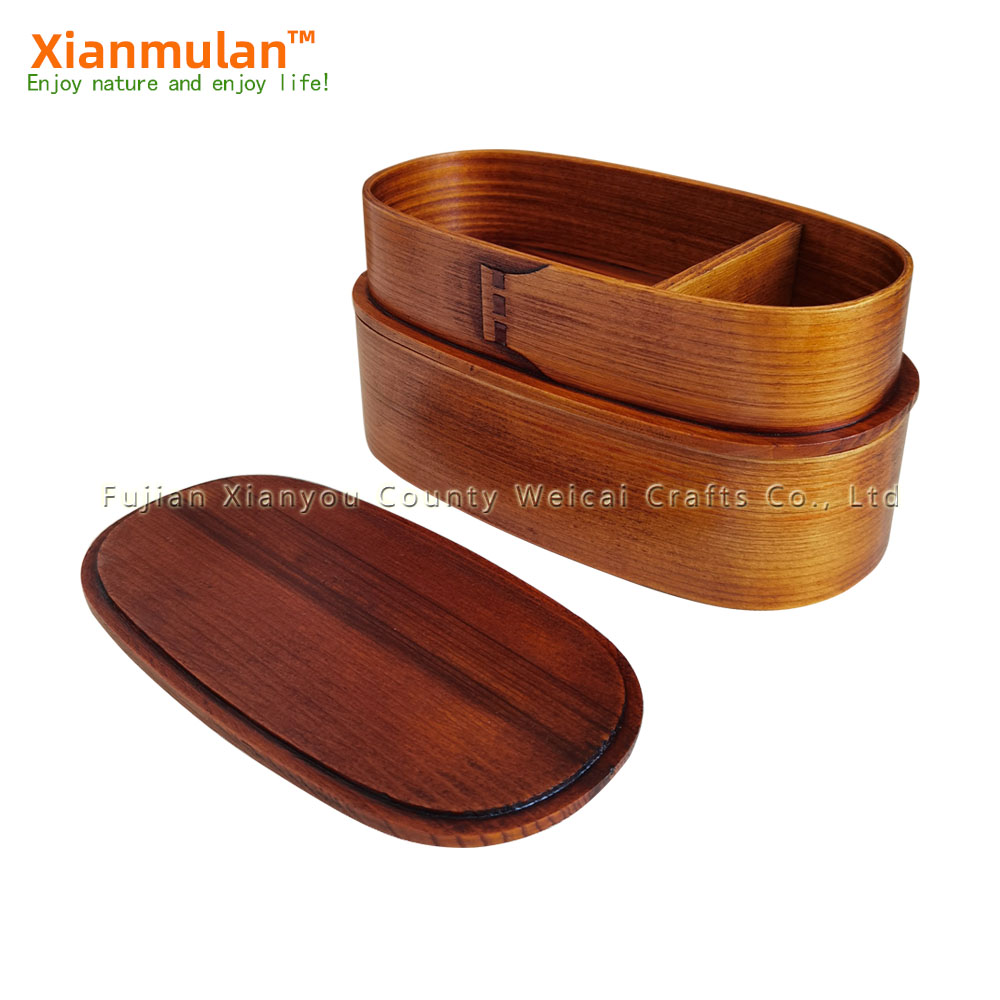Caixa bento de madeira natural - Woodworking Box avaliação e preço